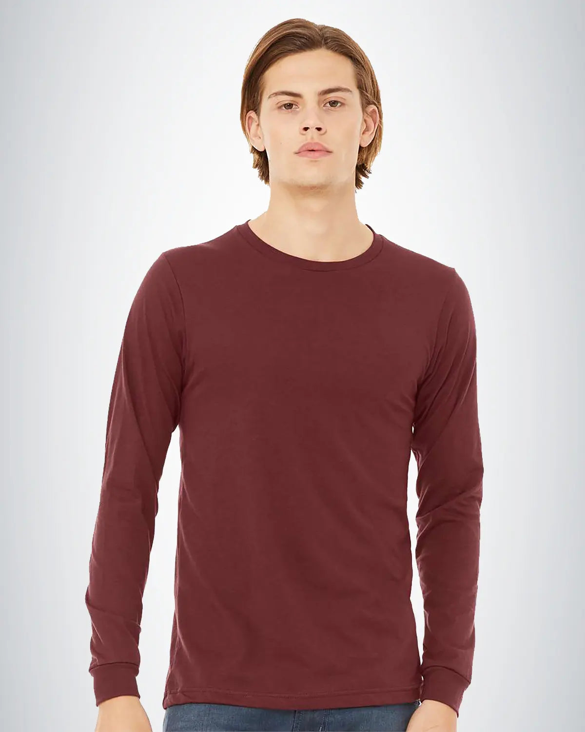 BELLA + CANVAS 3501CVC Heather CVC Long Sleeve Tee