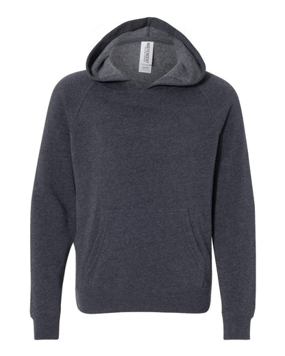 Independent Trading Co. PRM15YSB Youth Lightweight Special Blend Raglan Hooded Sweatshirt