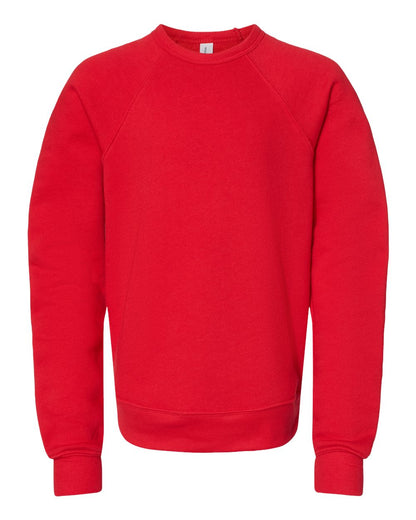 BELLA + CANVAS 3901Y Youth Sponge Fleece Crewneck Sweatshirt